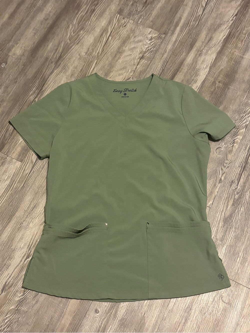 Uniform Advantage Olive Green V-Neck Scrub Top